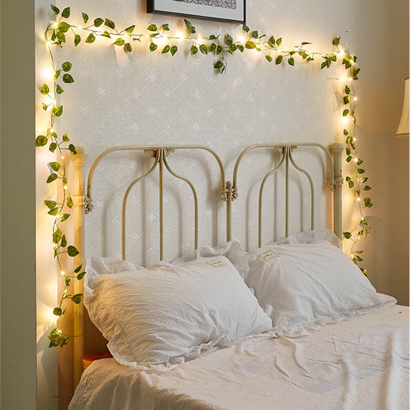Dây đèn LED dài 5m hình lá phong sử dụng năng lượng mặt trời dành cho trang trí tiệc