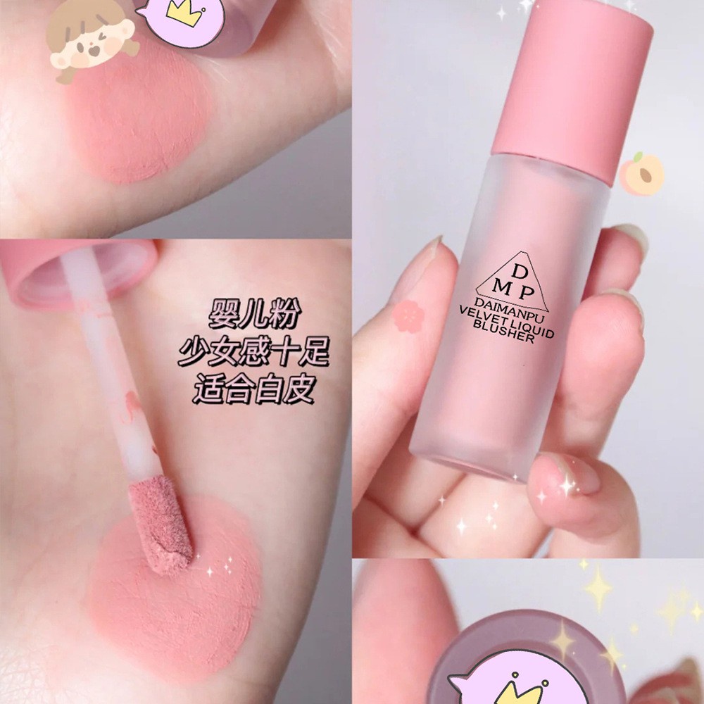 [Hàng mới về] Phấn má hồng dạng kem tự nhiên lâu trôi xinh xắn