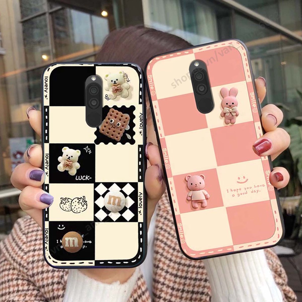 Ốp lưng Xiaomi Redmi 8 hình gấu, kẹo dễ thương cute