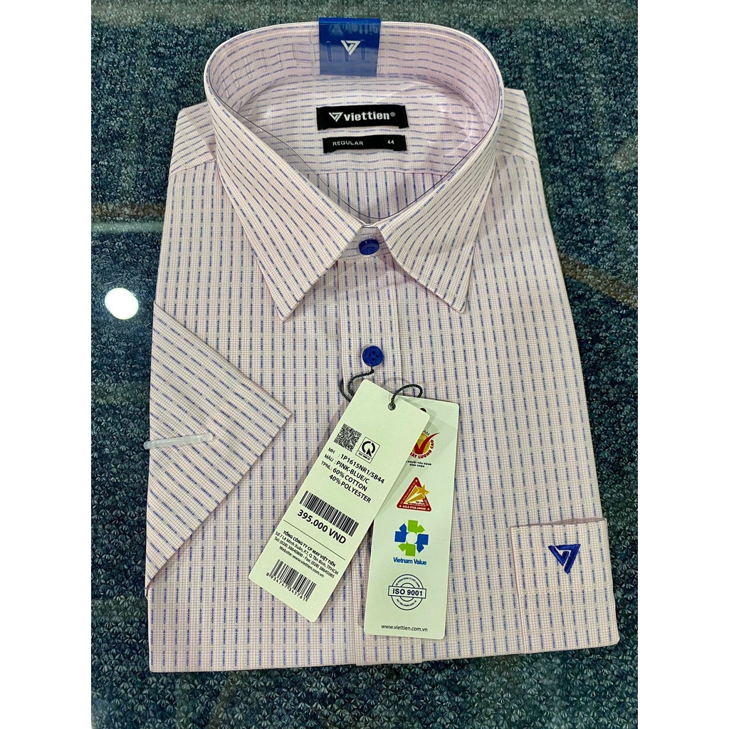 Áo sơ mi ngắn tay , dài tay Việt Tiến Chính Hãng 💖Freeship💖Áo sơ mi nam công sở cao cấp