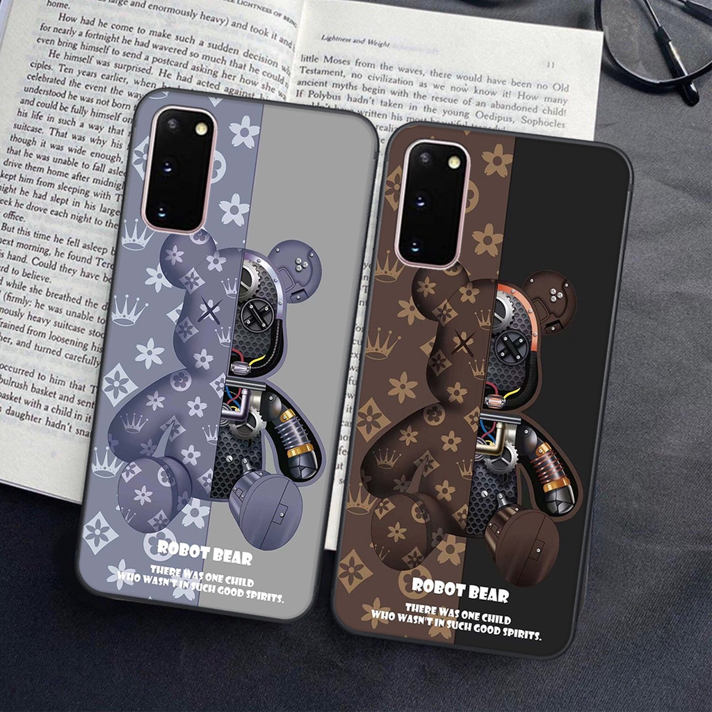 Ốp lưng Samsung Galaxy S20 / S20 FE / S20 PLUS in hình Gấu nâu - hồng, Gấu Be@rick  cực CUTE, DỄ THƯƠNG