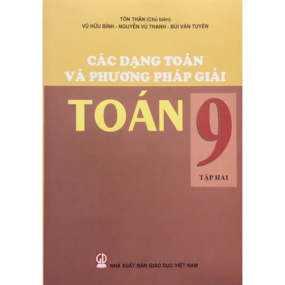 Sách - (Combo 2 tập) Các Dạng Toán Và Phương pháp Giải Toán 9