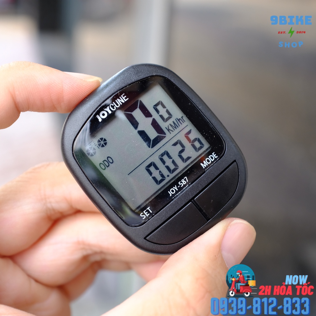 Đồng hồ đo tốc độ xe đạp có dây Joycune JD-587