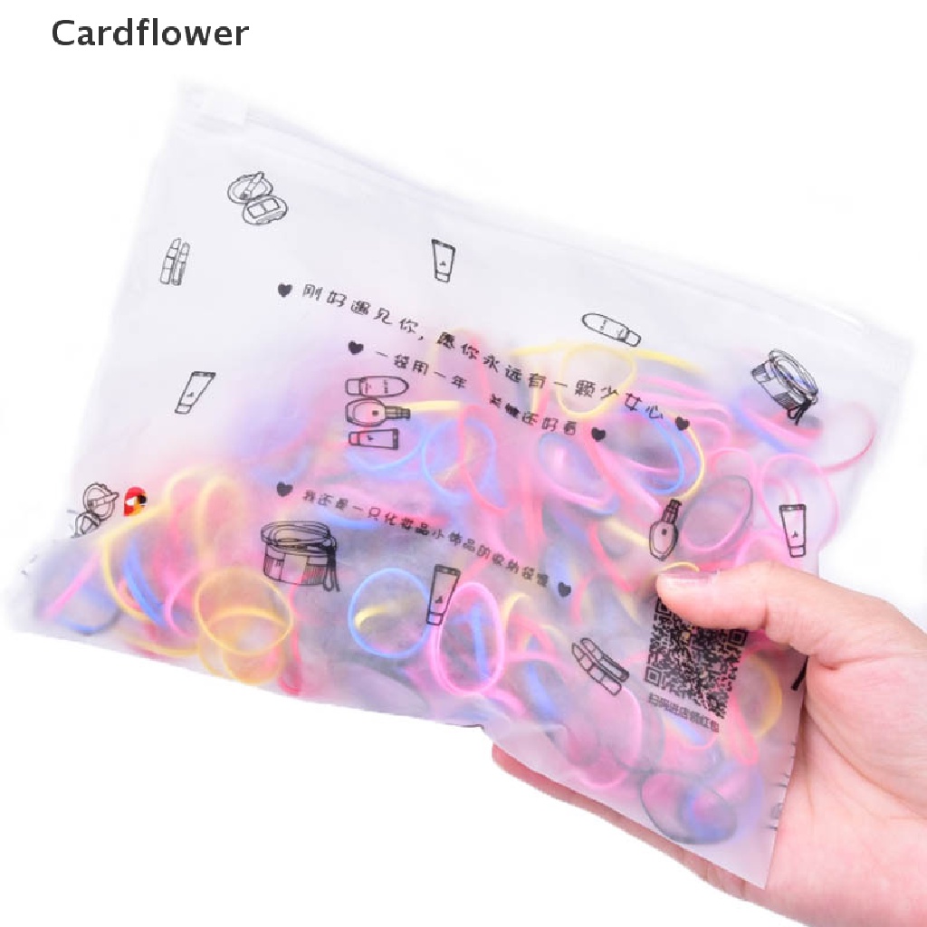 Túi 500 Dây Thun Buộc Tóc Nhiều Màu Cho Bé Gái
