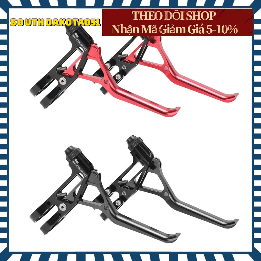 Southdakota051 2 cái Tay cầm Phanh rỗng siêu nhẹ CNC Điều chỉnh dễ dàng Hợp kim nhôm Cần phanh dành cho Xe đạp Đường bộ lái 22 2mm