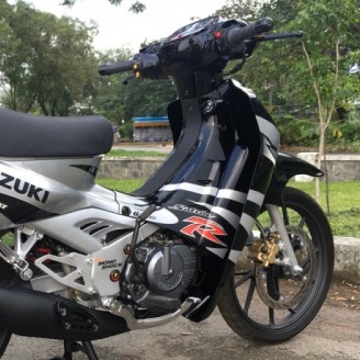 Tem Rời Suzuki Satria 2000 Xám Đen - Tem Chuẩn Bền