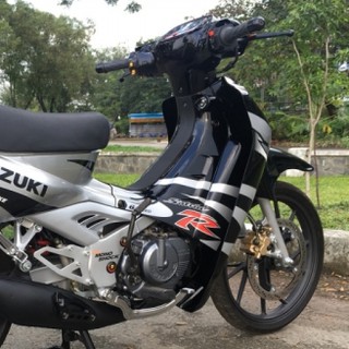Tem Rời Suzuki Satria 2000 Xám Đen - Tem Chuẩn Bền