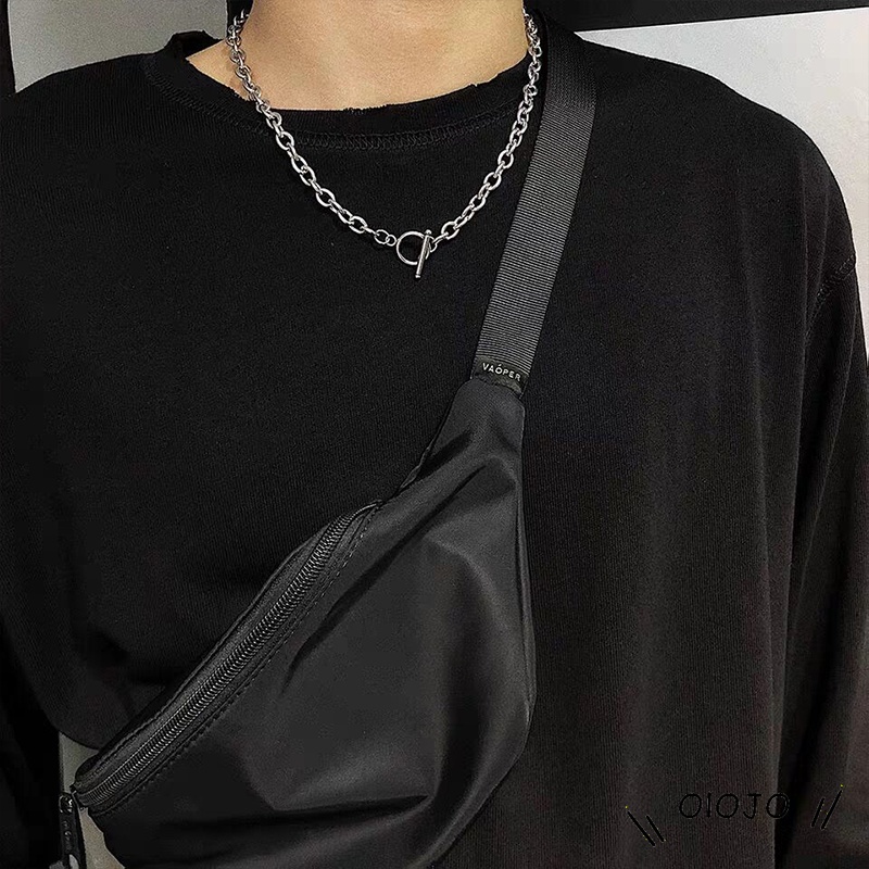 Vòng cổ choker gắn khóa hình chữ Ot thời trang punk Bohemia sành điệu cho nữ