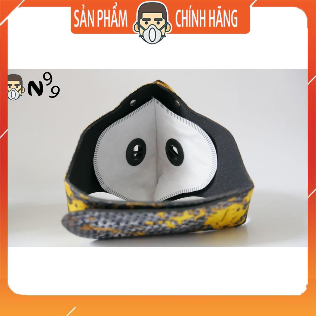 Tấm lọc bụi PM 2.5 2 van thở - Khẩu Trang Đi Phượt Deluxe