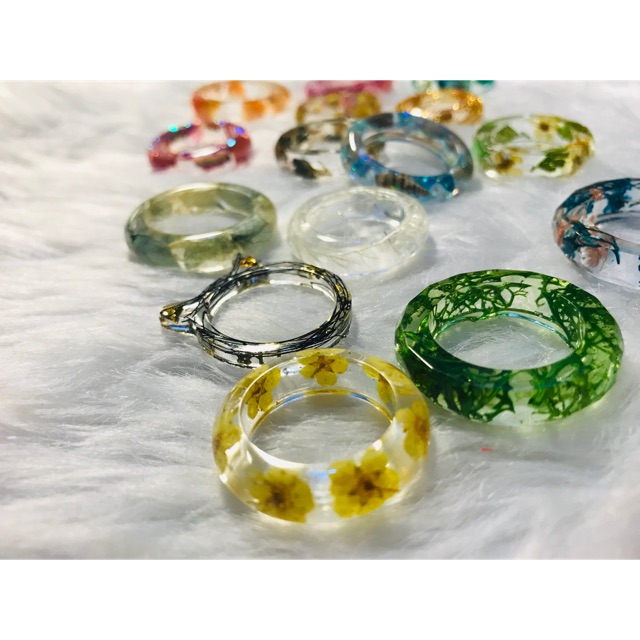 NHẪN HOA KHÔ - NHẪN RESIN EPOXY - VeryMe”s
