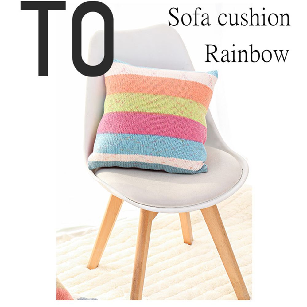 Cuộn Len Sợi To Mềm Mại Màu Sắc Cầu Vồng 100g