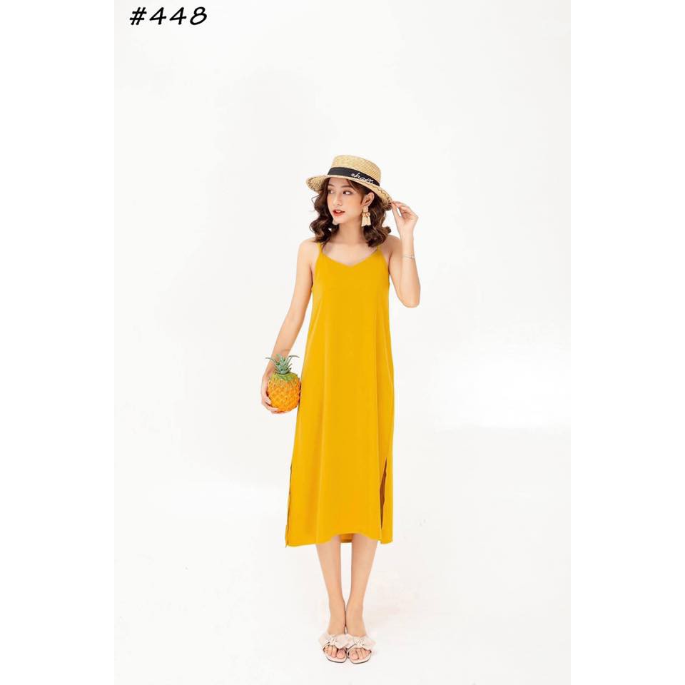 ĐẦM 2 DÂY NHIỀU MÀU CHẤT LỤA MỀM MỊN PHONG CÁCH [KÈM ẢNH THẬT]