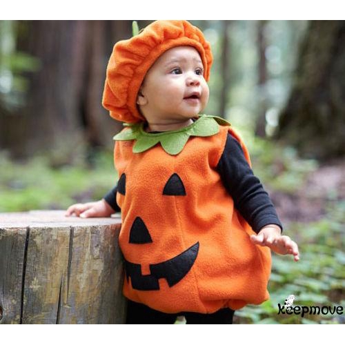 Set đồ hóa trang bí ngô Halloween cho bé