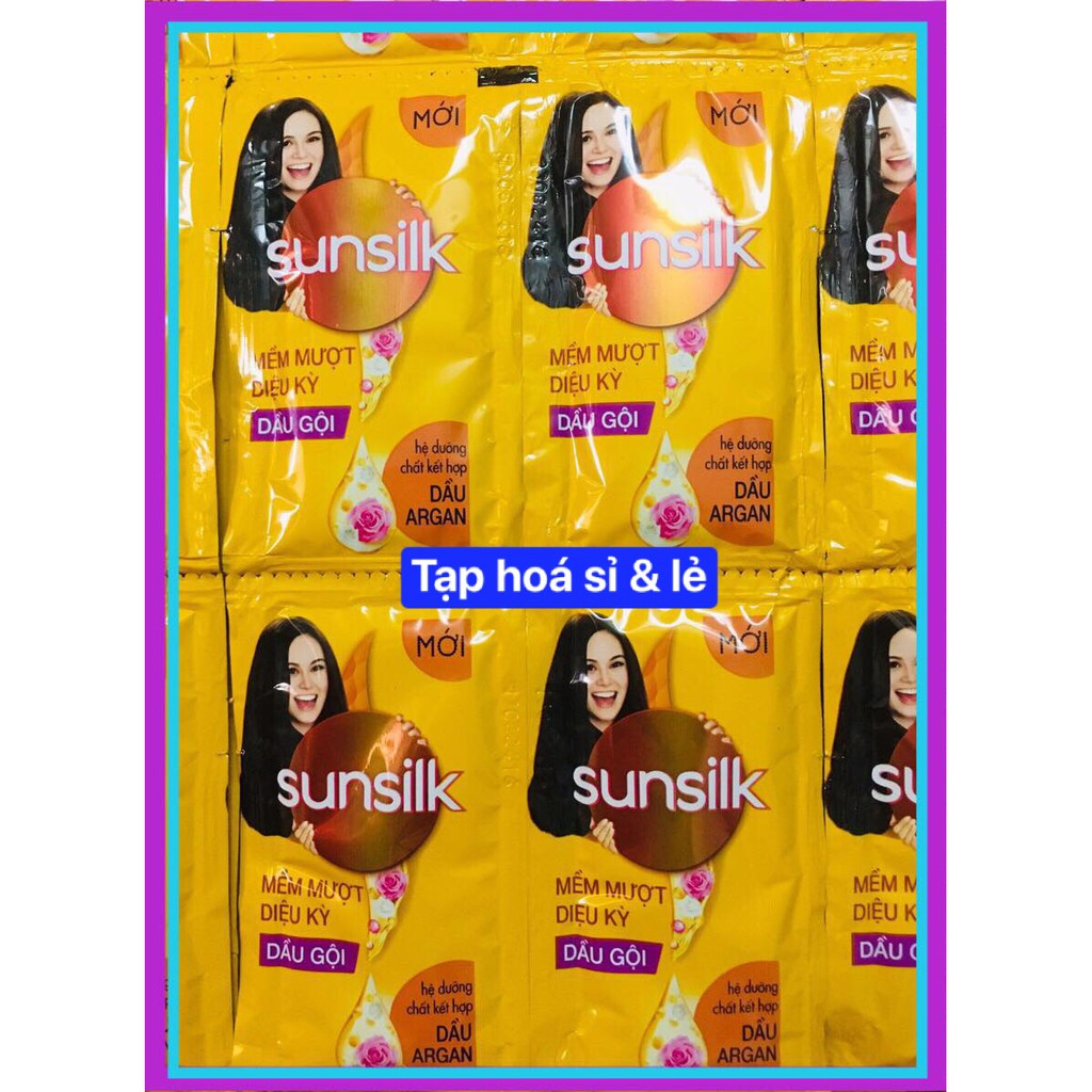 6 Dây dầu gội hoặc xả Sunsilk vàng 6g (dây 10 gói)