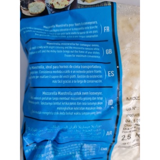 [Túi 2.5 Kg] PHÔ MAI SỢI [France] MAESTRELLA Mozzarella Cheese (nw0)