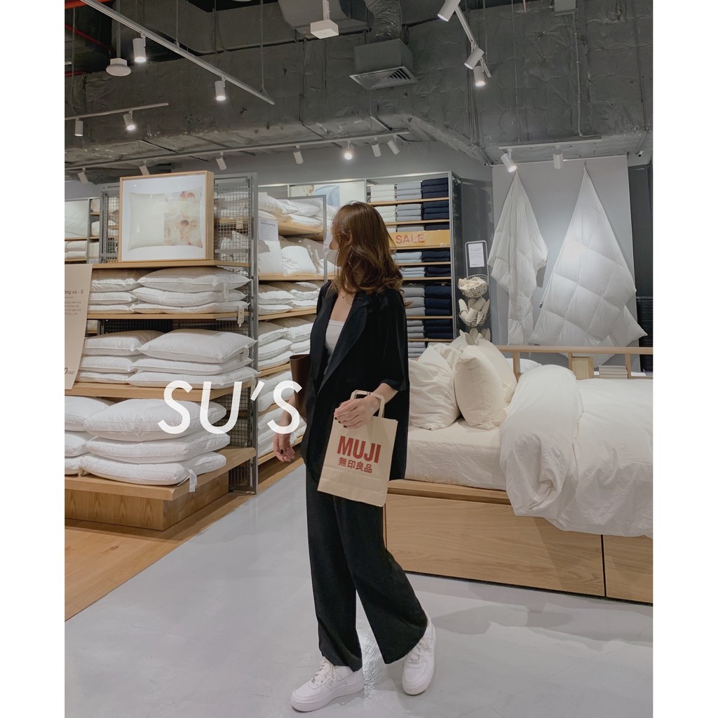 Set áo blazer trơn kèm quần culottes S197 SUSTORE
