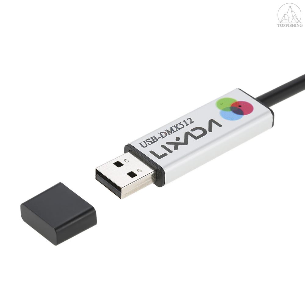 Bộ chuyển đổi USB sang DMX có đèn LED DMX512 chuyên dụng cho PC
