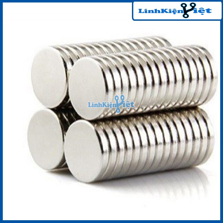 Bộ 50 Viên Nam Châm Đất Hiếm Tròn 8x2mm (từ tính hút cực mạnh)