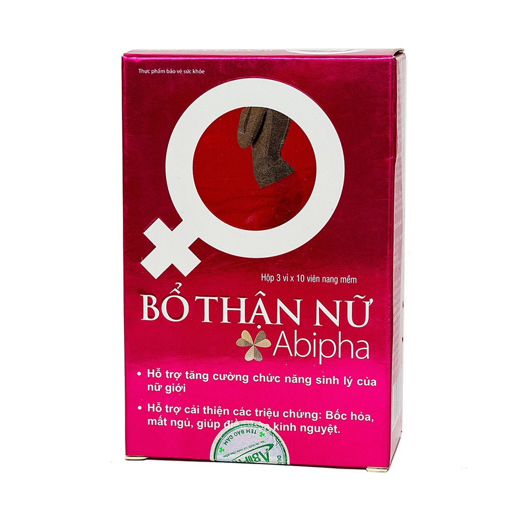 (Nhà Thuốc) Tăng cường sinh lý nữ giới, điều hoà kinh nguyệt Bổ Thận Nữ Abipha