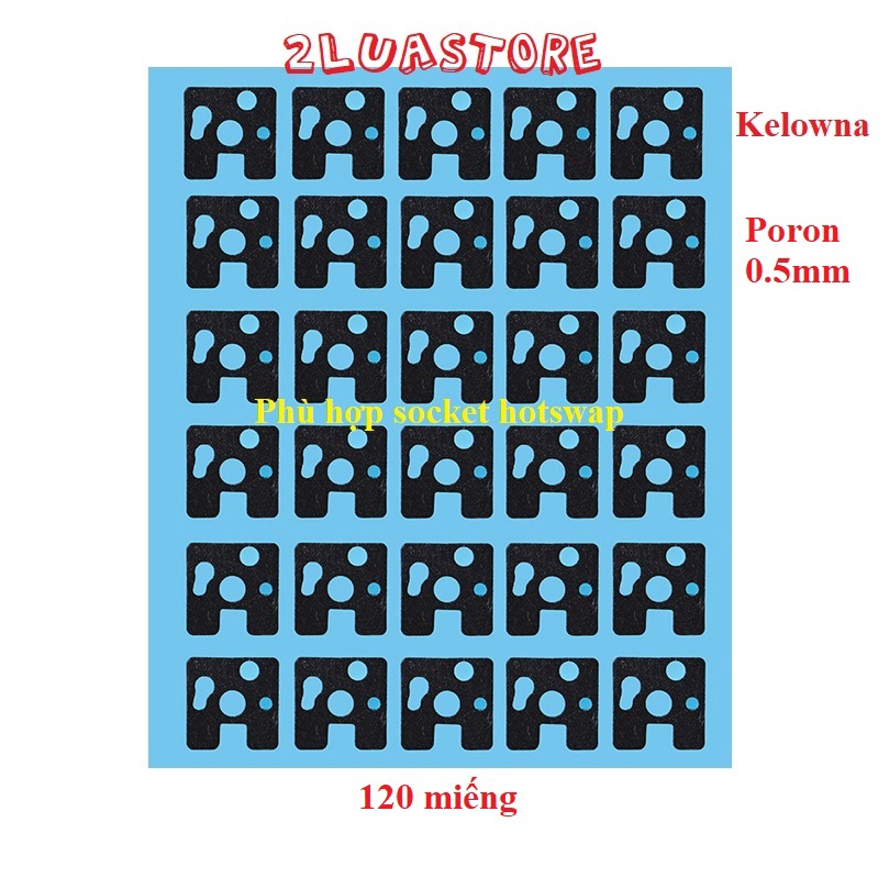 ✈Switch Foam chất liệu Poron | PE dày 0.5mm dùng cho bàn phím cơ