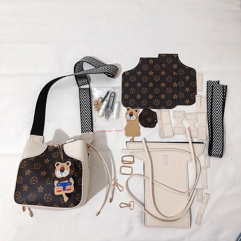 M18_Tự May Túi Xách Handmade Kèm Móc Sư Tử