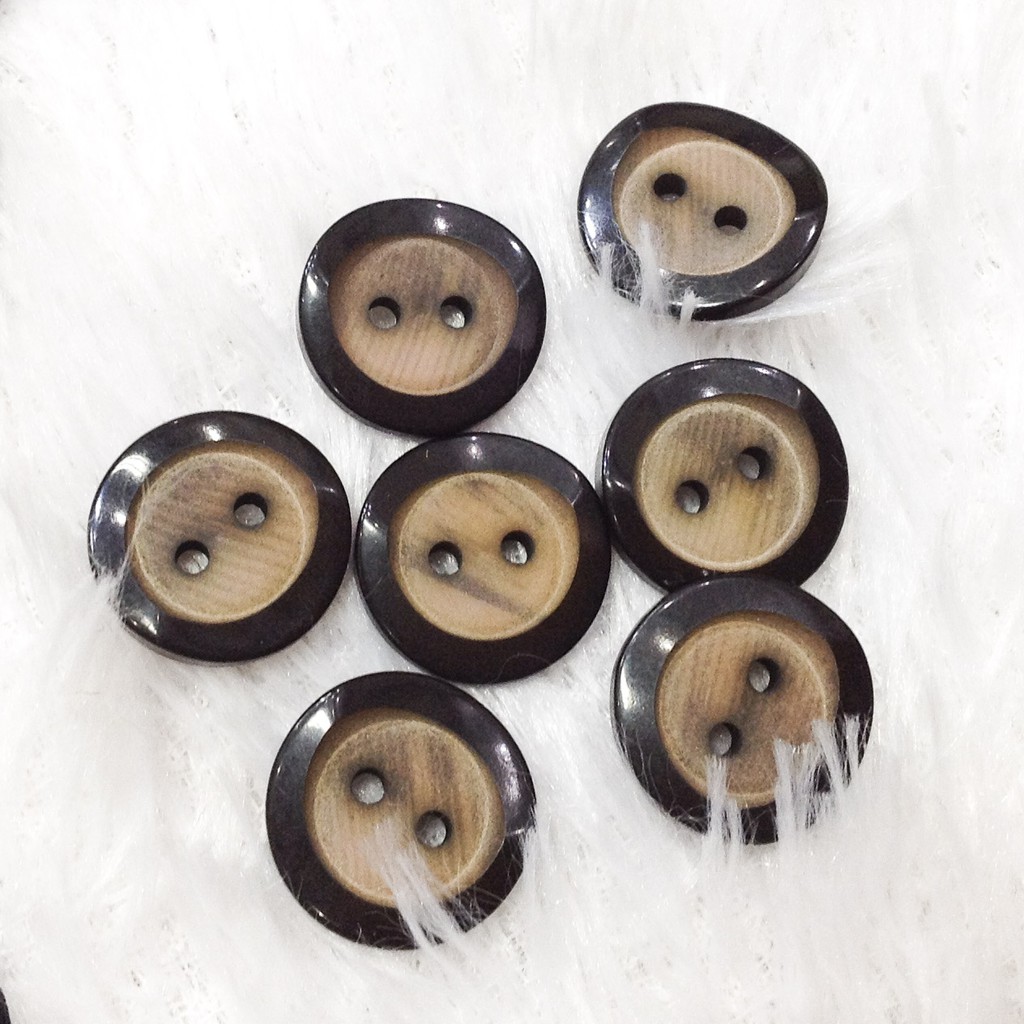 Nút áo nhựa truyền thống nhiều màu dễ thương khuy nhựa trang trí scrapbook size 1.8CM