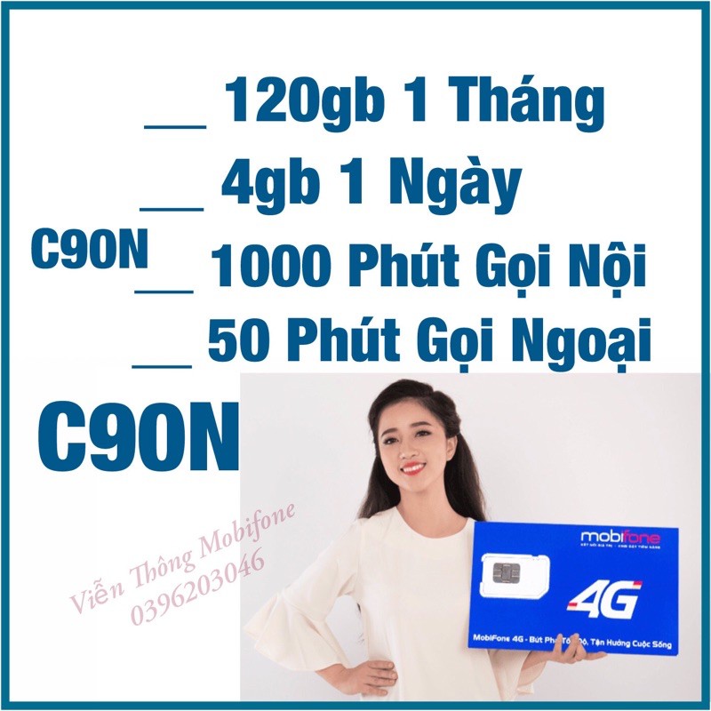 Sim C90N Giá Rẻ - Bảo Hành Nhân Viên Mobifone