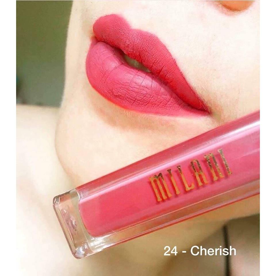 SON KEM LÌ MILANI AMORE MATTE LIP CREME 24 - CHERISH - HỒNG SAN HÔ