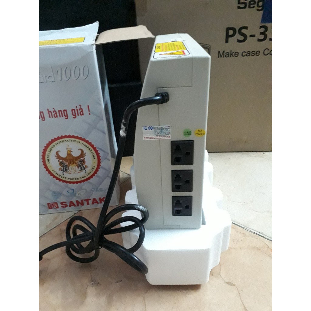 Bộ lưu điện- ups Santak TG1000 - 600w. Like new. Lưu điện máy tính, camera..... Chưa bao gồm ắc quy