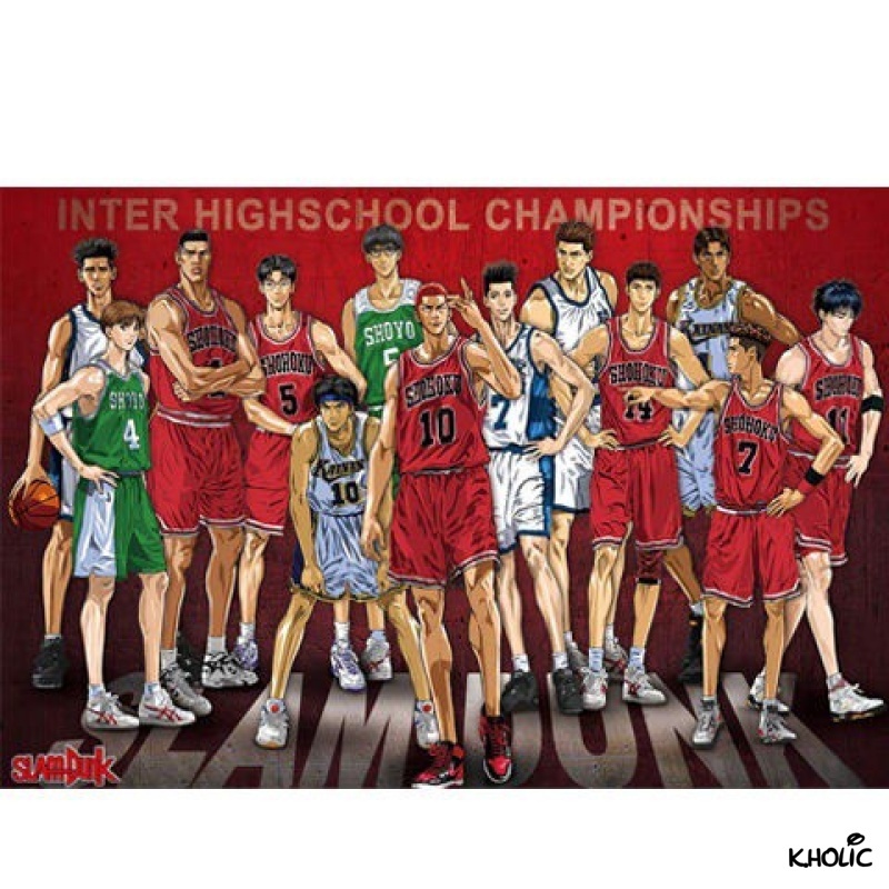 Slamdunk, trò chơi ghép hình bằng gỗ, trò chơi ghép hình anime 300/500/1000 miếng, đồ chơi phát triển