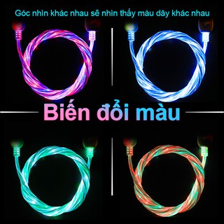 Cáp sạc dữ liệu 7 màu Micro USB thoại