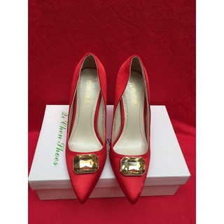 [FREE SHIP] [MSP A37] GIÀY CAO GÓT VẢI LỤA - SIZE 35 - 36