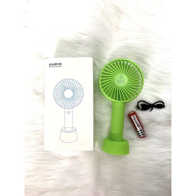 [FREESHIP] Quạt Mini Fan Có Pin Sạc Cầm Tay Tuỳ Chỉnh 3 Cấp Độ Siêu Mát Hàn Quốc (Nhiều Màu)