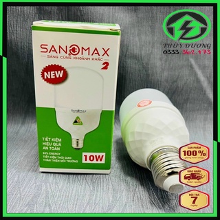 Bóng đèn led trụ tròn ánh sáng trắng tự nhiên, bóng đèn đui xoáy trụ công suất 10w