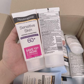 [ New ] Kem Chống Nắng Neutrogena Sensitive Skin Sunscreen SPF60+ (88ml)