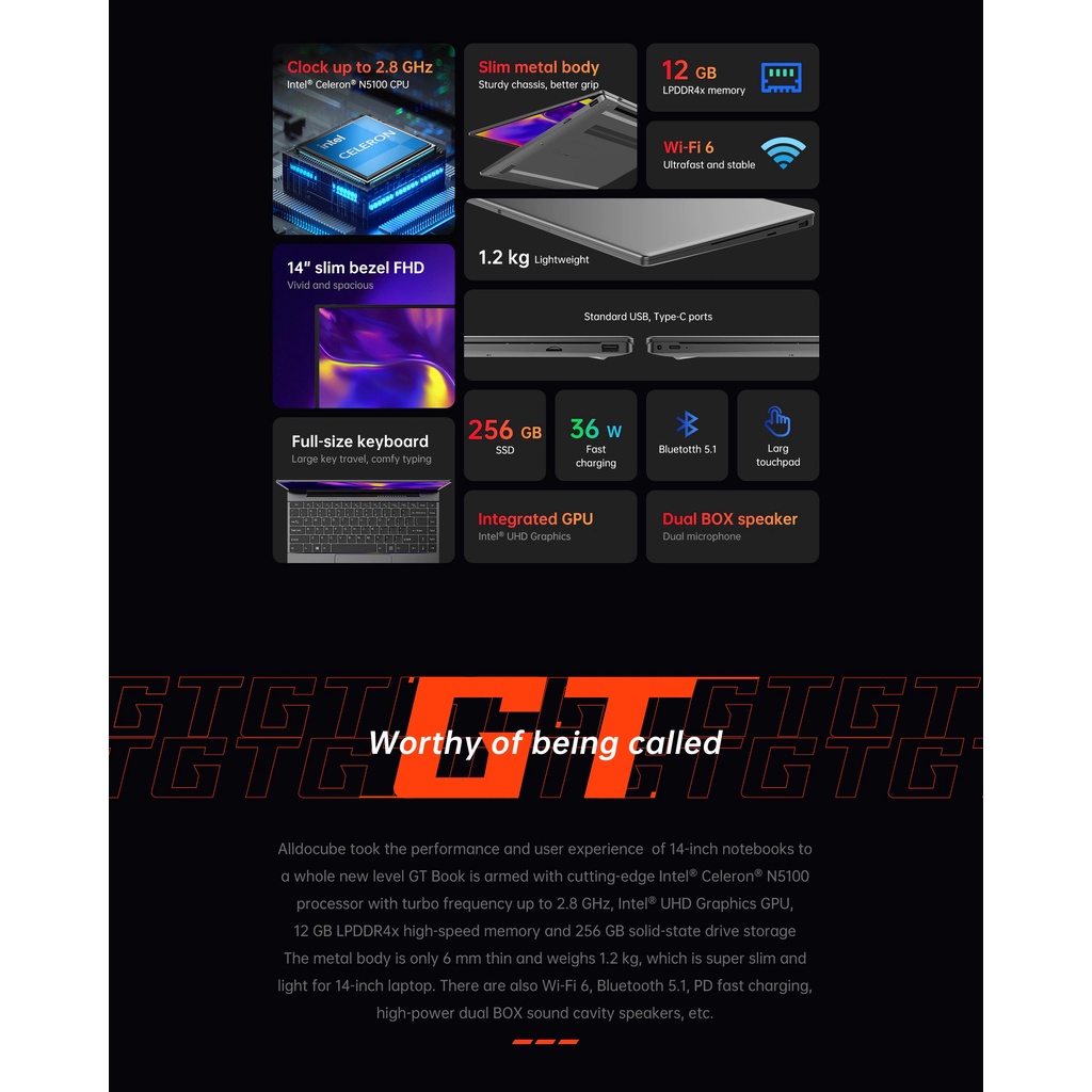 Laptop AlldoCube GT Book