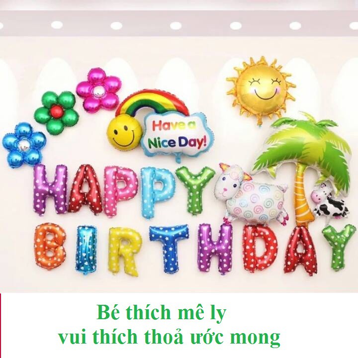 Sét bóng trang trí sinh nhật