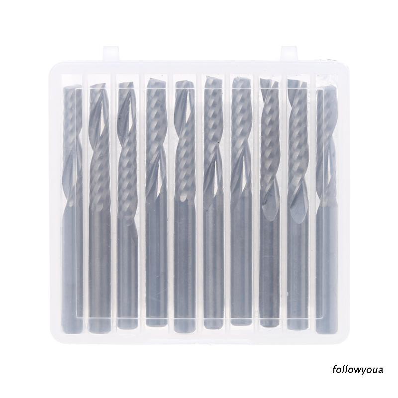 Set 10 mũi khoan đơn 4mm 22mm chuyên dụng cho máy cắt cnc
