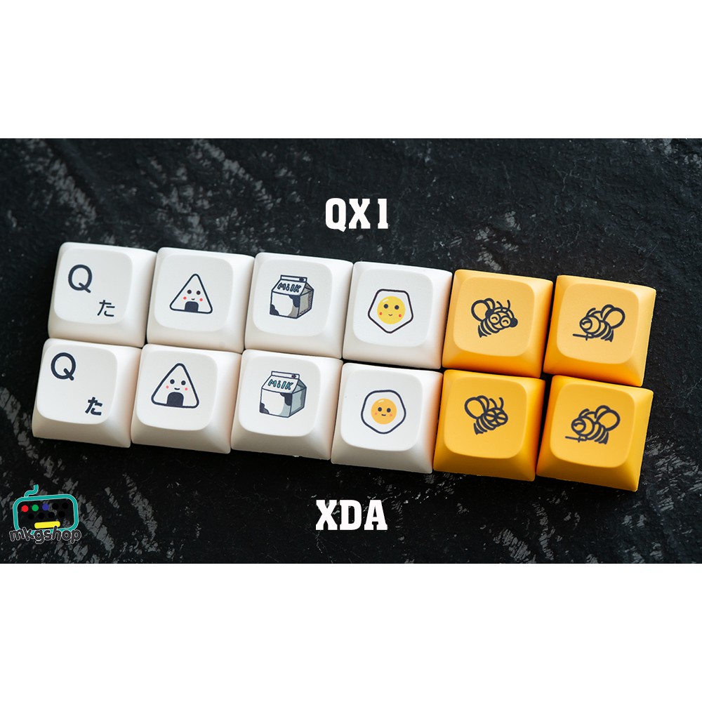 Keycap XDA Milk & Honey nhựa PBT Filco, leopold, ikbc, dareu, keychrone,...