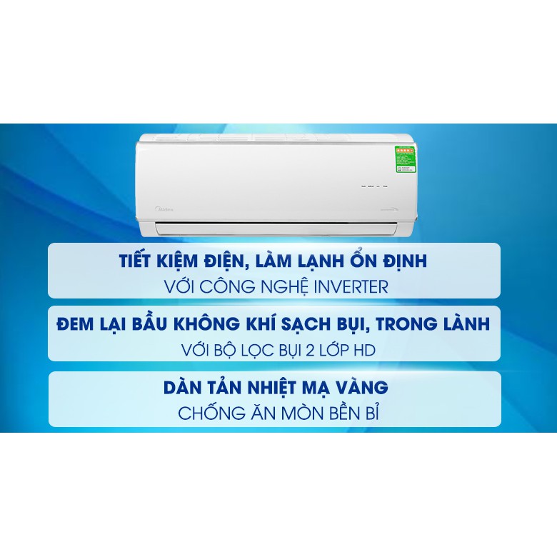 Máy lạnh Midea Inverter 1.5 HP MSAFA-13CRDN8 (Miễn phí giao tại HCM-ngoài tỉnh liên hệ shop)