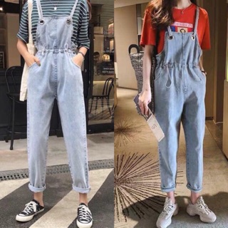 Quần yếm bò hàng QC đẹp chuẩn, dây tuỳ chỉnh