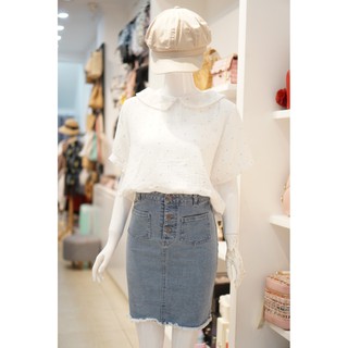 Áo Sơ Mi Linen Cổ Sen 302 Trắng