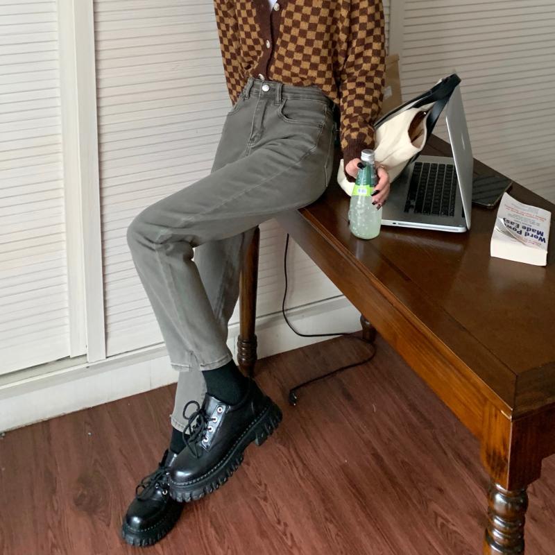  Quần denim lưng cao xẻ tà cá tính cho nữ 46545 | BigBuy360 - bigbuy360.vn