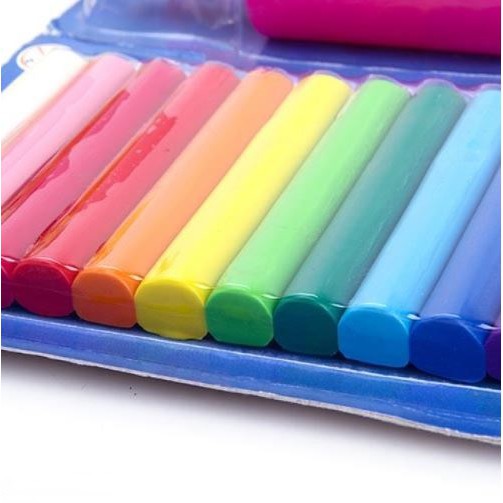 Bộ Đồ Chơi Đất Nặn Thái Lan Cho Bé Sáng Tạo 12 Màu và Khuôn Nặn