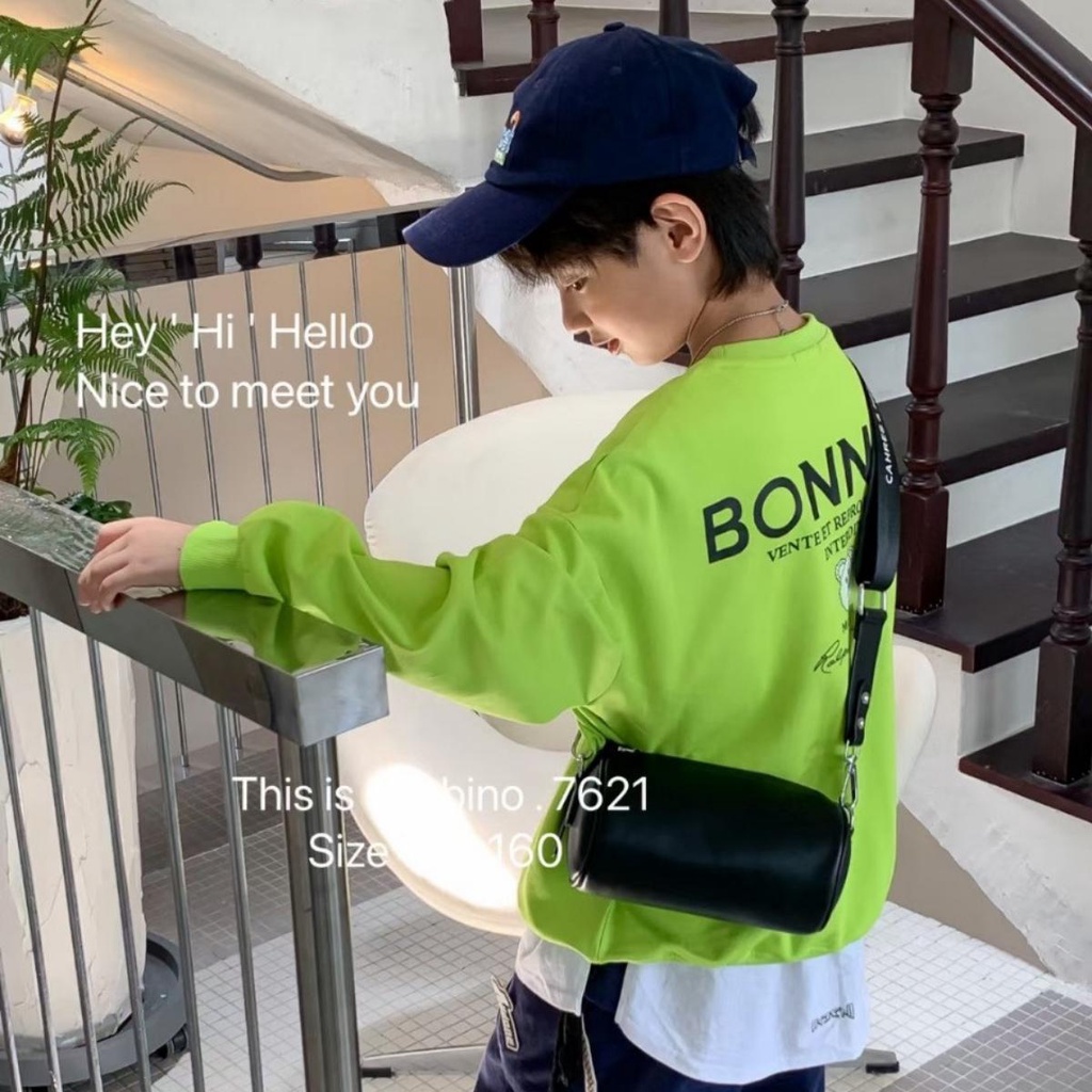 Áo sweater Banbino dài tay cho bé size đại 25-50kg áo khoác bé trai, bé gái chất cotton cao cấp 5 tuổi đến 18 tuổi T4