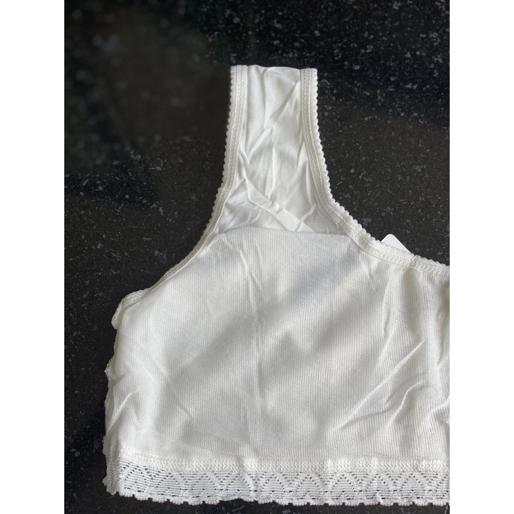 ÁO BRA HỌC SINH + ÁO LÁ HỌC SINH BA LỖ COTTON CÓ MÚT MỎNG THOÁNG KHI HỌA TIẾT REN - MÃ 228