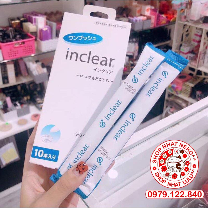 Đũa Thần Dung dịch vệ sinh inclear ( hộp 10 ống) Nhật bản