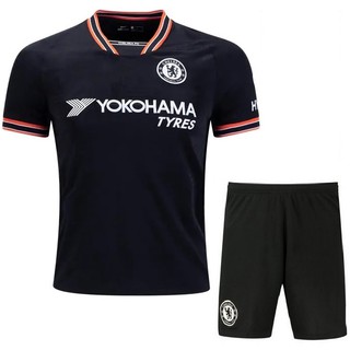Quần Áo bóng đá CLB Chelsea Đen sân khách - mùa giải mới 2019/20- vải thun lạnh xịn