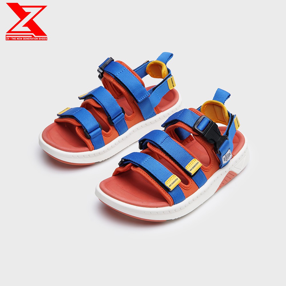 Giày Sandal Nữ ZX The City Light Mã số 3715 - Màu Orange Blue - hot color 2022