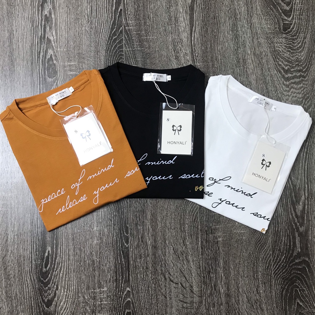 Áo thun nữ cộc tay cổ tròn dáng suông in chữ Homieyl cao cấp, áo phông nữ cotton thoáng mát chất vải đẹp